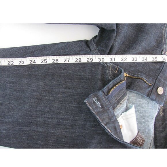 7 for all Mankind Jeans Womens Size 29 (31 x 29) Kate Straight Leg Dark Wash EUC - Picture 4 of 8